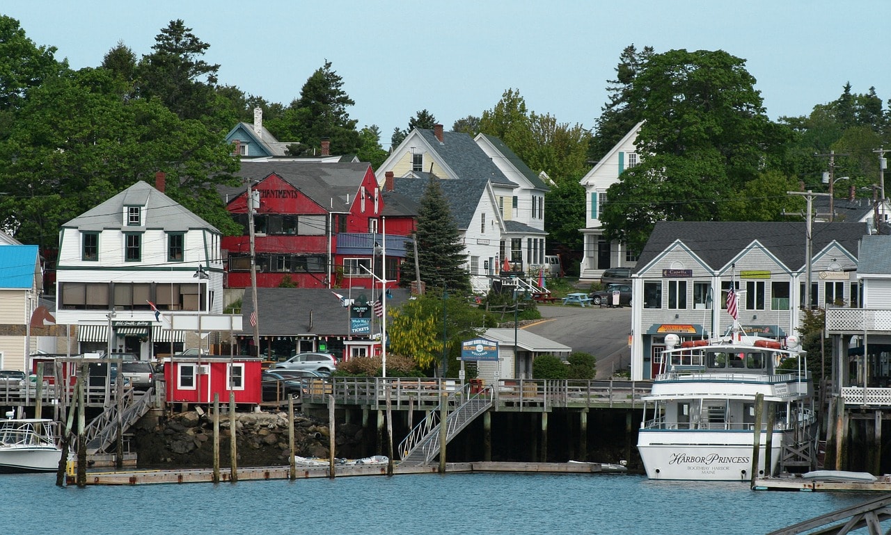 Houses at Boothbay Harbor