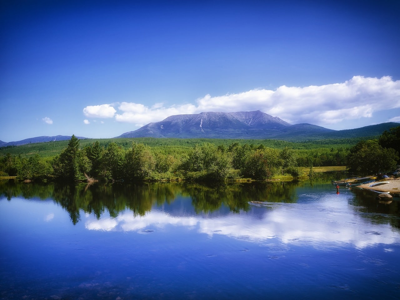 Mount Katahdin in Baxter Park, Maine