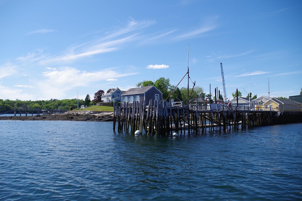 Wharf in Boothbay Harbor, Maine