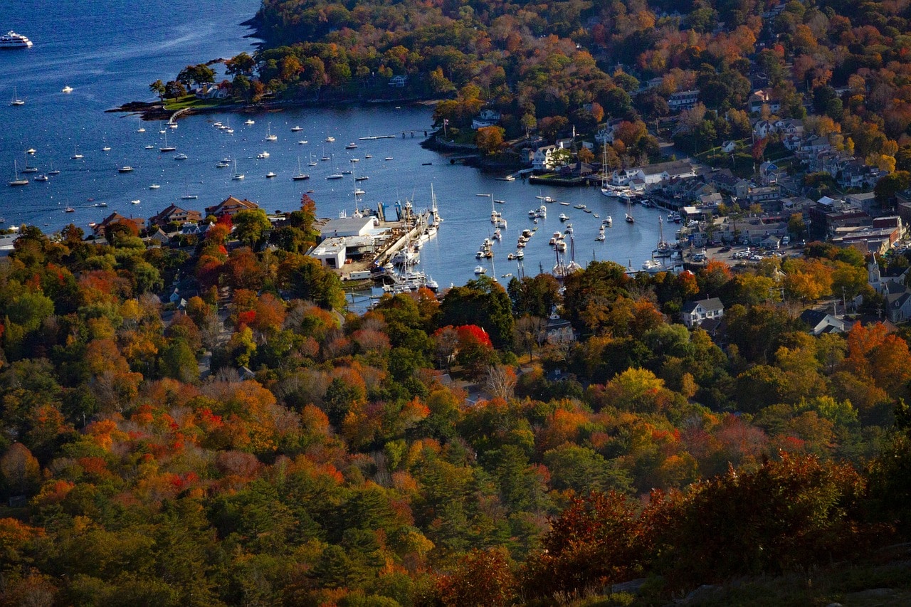 Boats at Camden Maine Marina