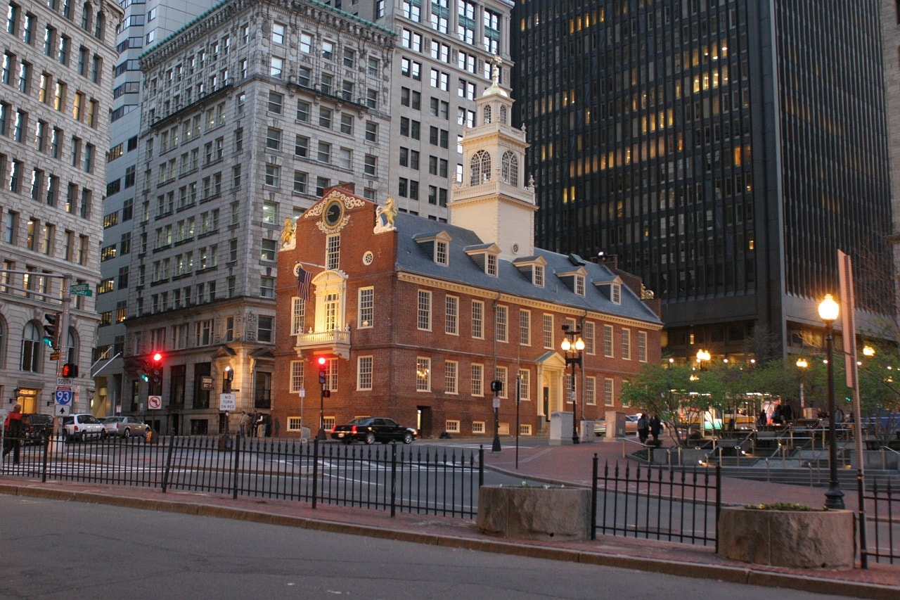 The Old State House in central Boston