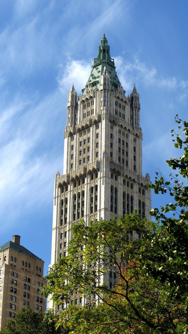 The Woolworth Building in Lower Manhattan