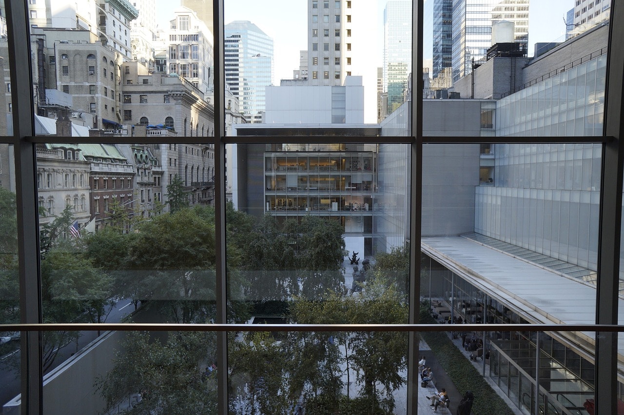 The Sculpture Garden of MoMA in Manhattan