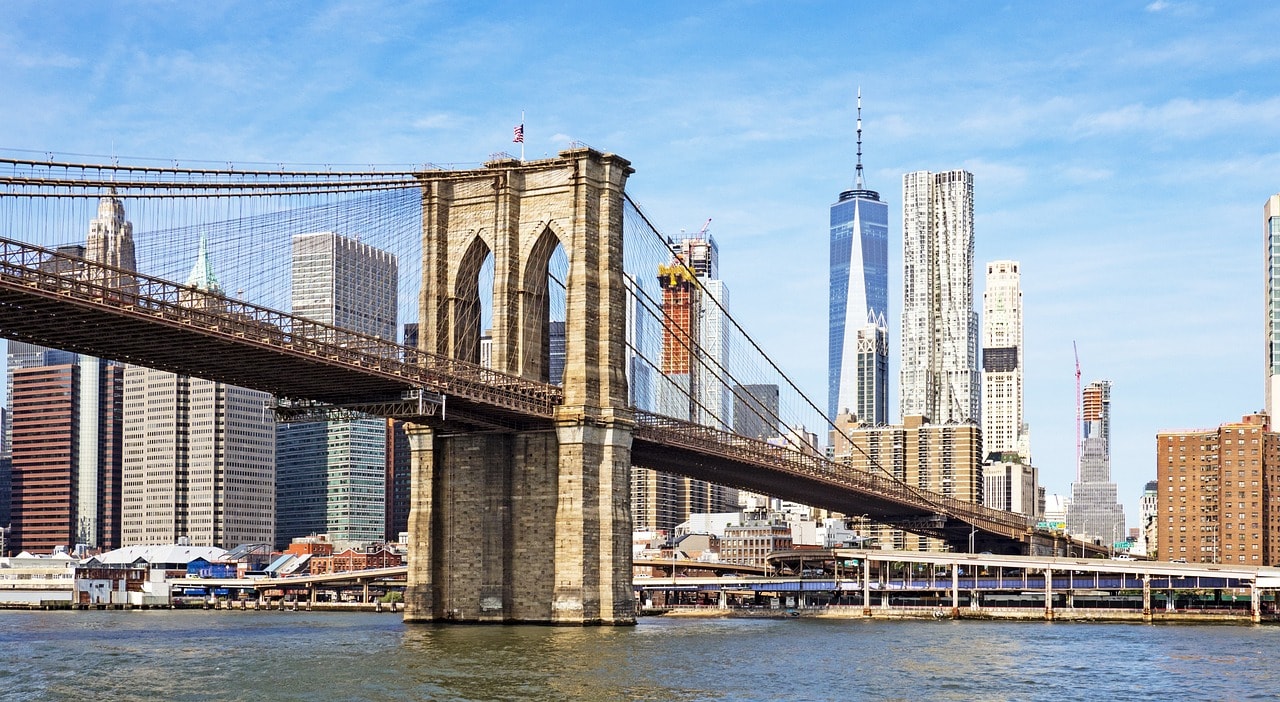 Brooklyn Bridge in Lower Manhattan