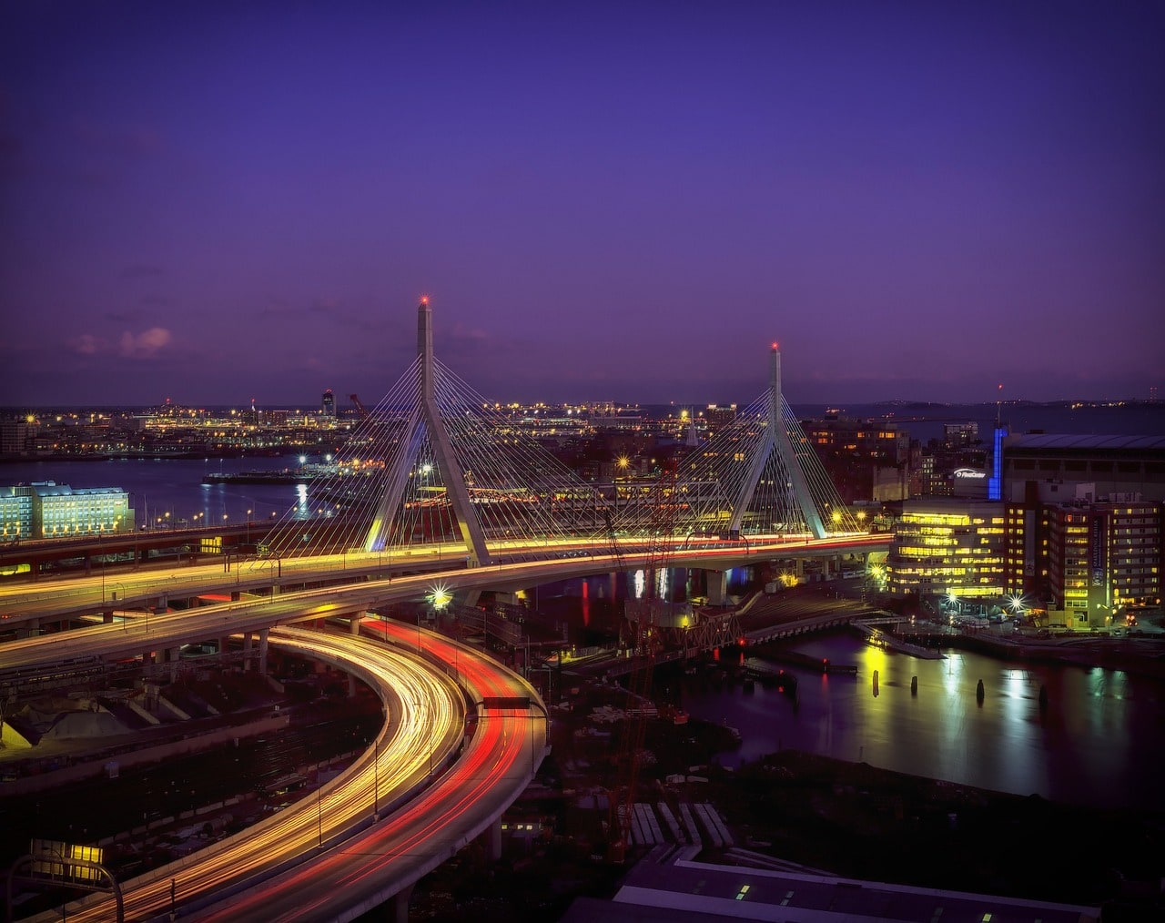 A bridge over the Charles River in Boston
