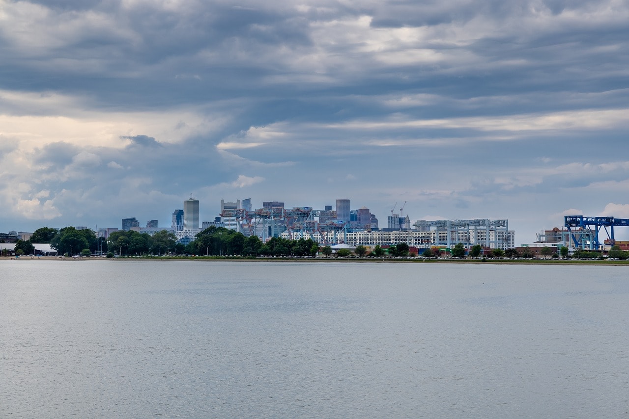 South Boston seen from the bay