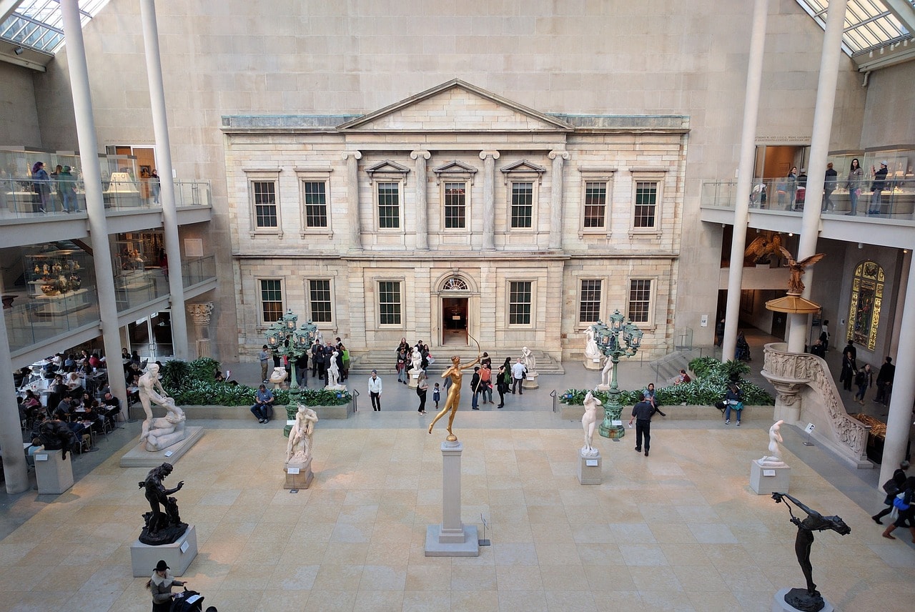 The atrium of the Met in New York