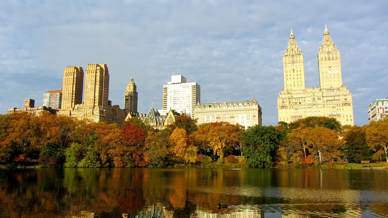 The twin buildings of the San Remo Towers in the Upper West Side