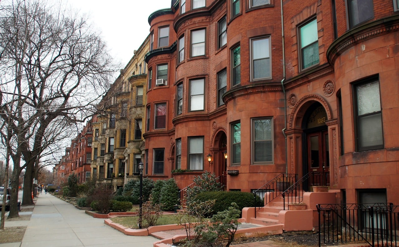 The elegant homes of Commonwealth Avenue in Boston