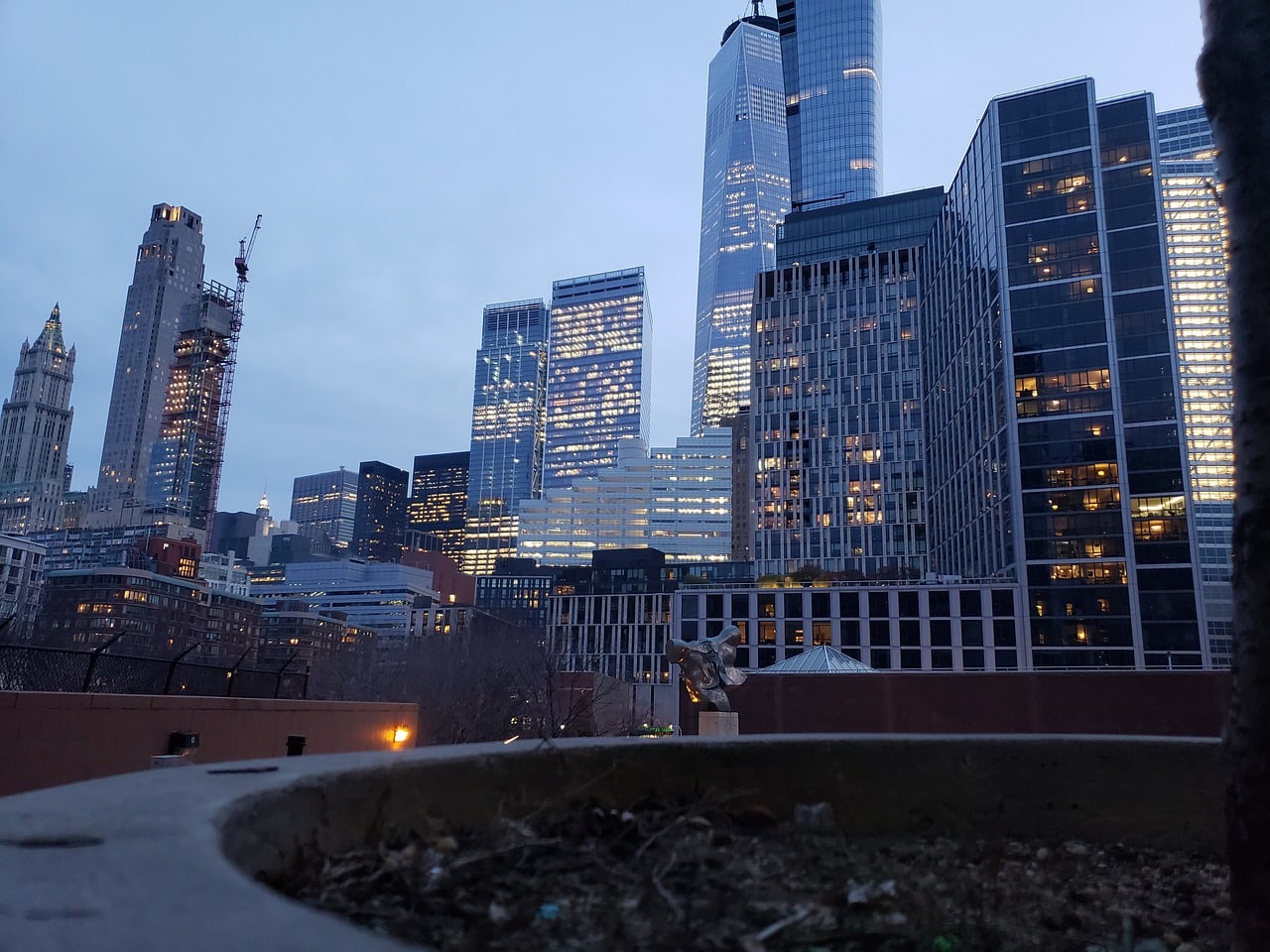 The World Trade Center viewed from Tribeca