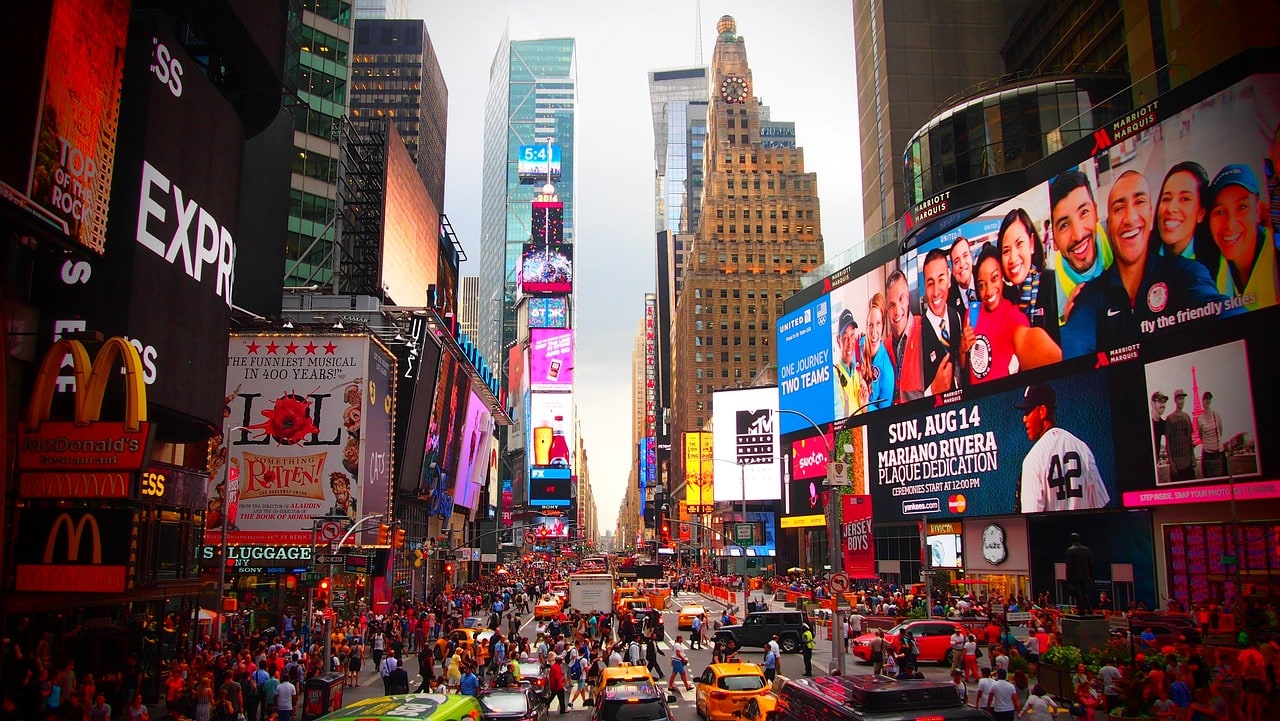 Times Square in Manhattan