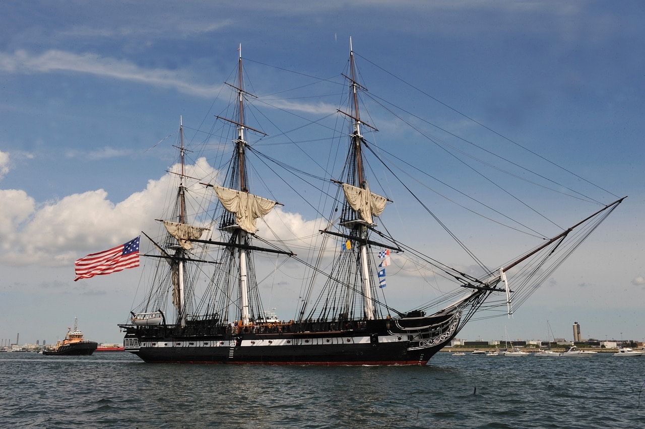 USS Constitution in Charlestown, Boston