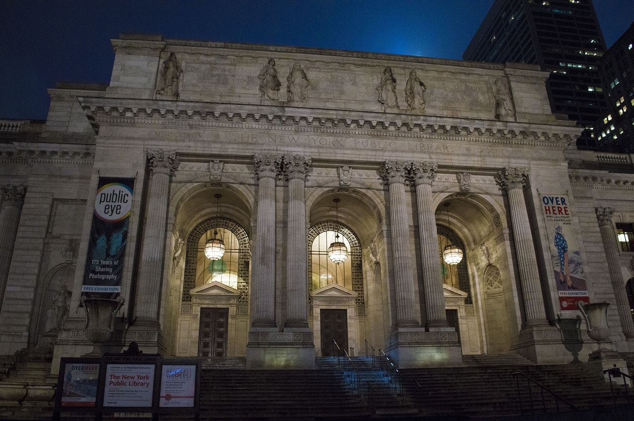 The Facade of the New York City Library