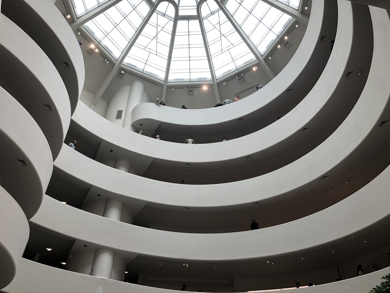 The interior of the Guggenheim on Fifth Avenue in Manhattan