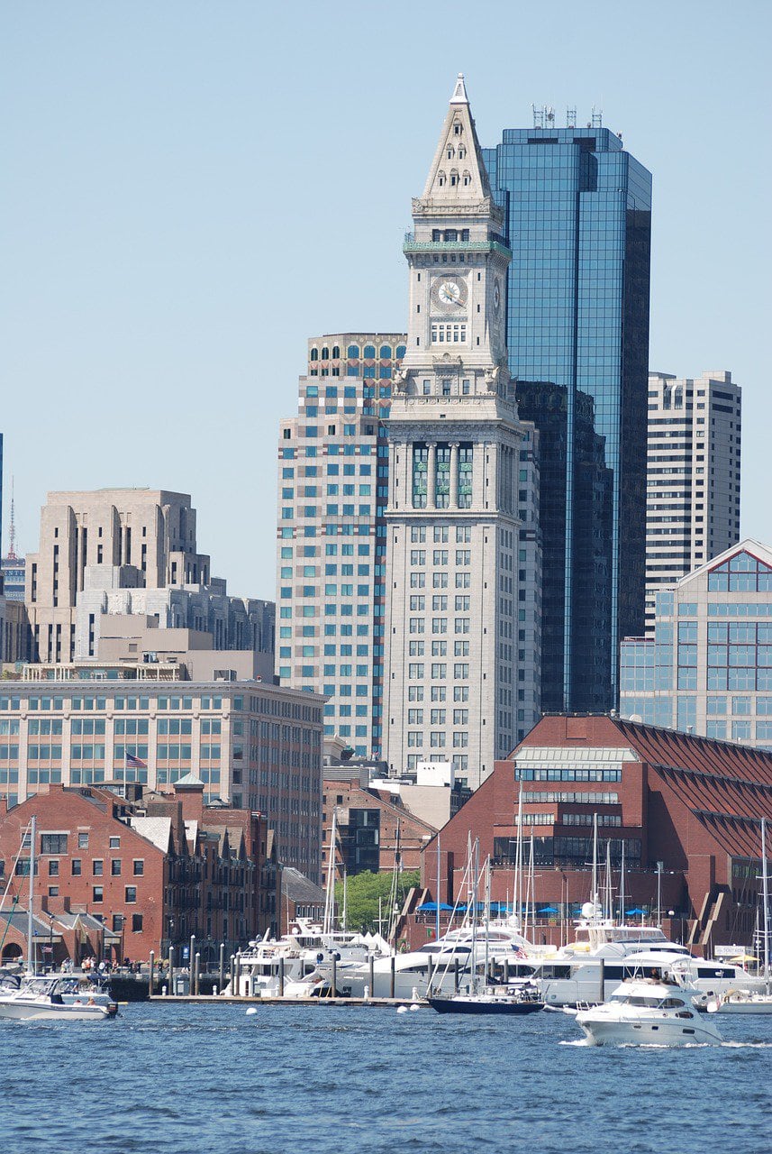 The Custom House Tower in Downtown Boston