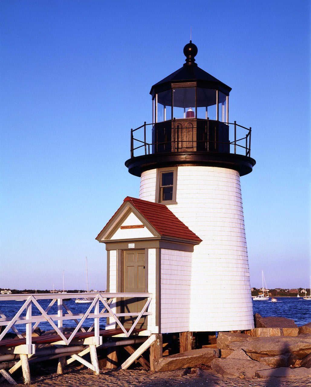 Brant Point Lighthouse in the town of Nantucket