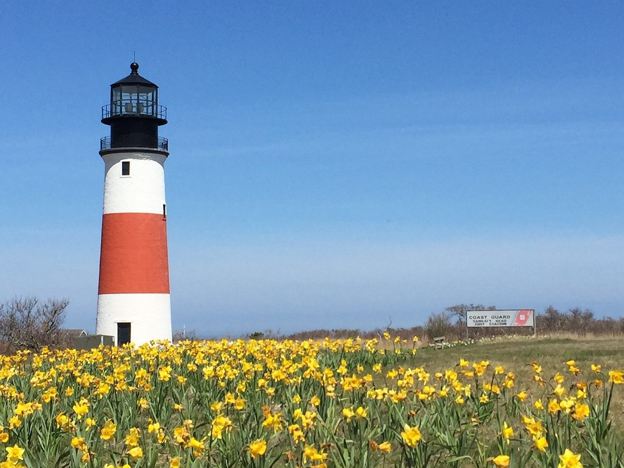 Sankaty Head Lighthouse in the east of Nantucket