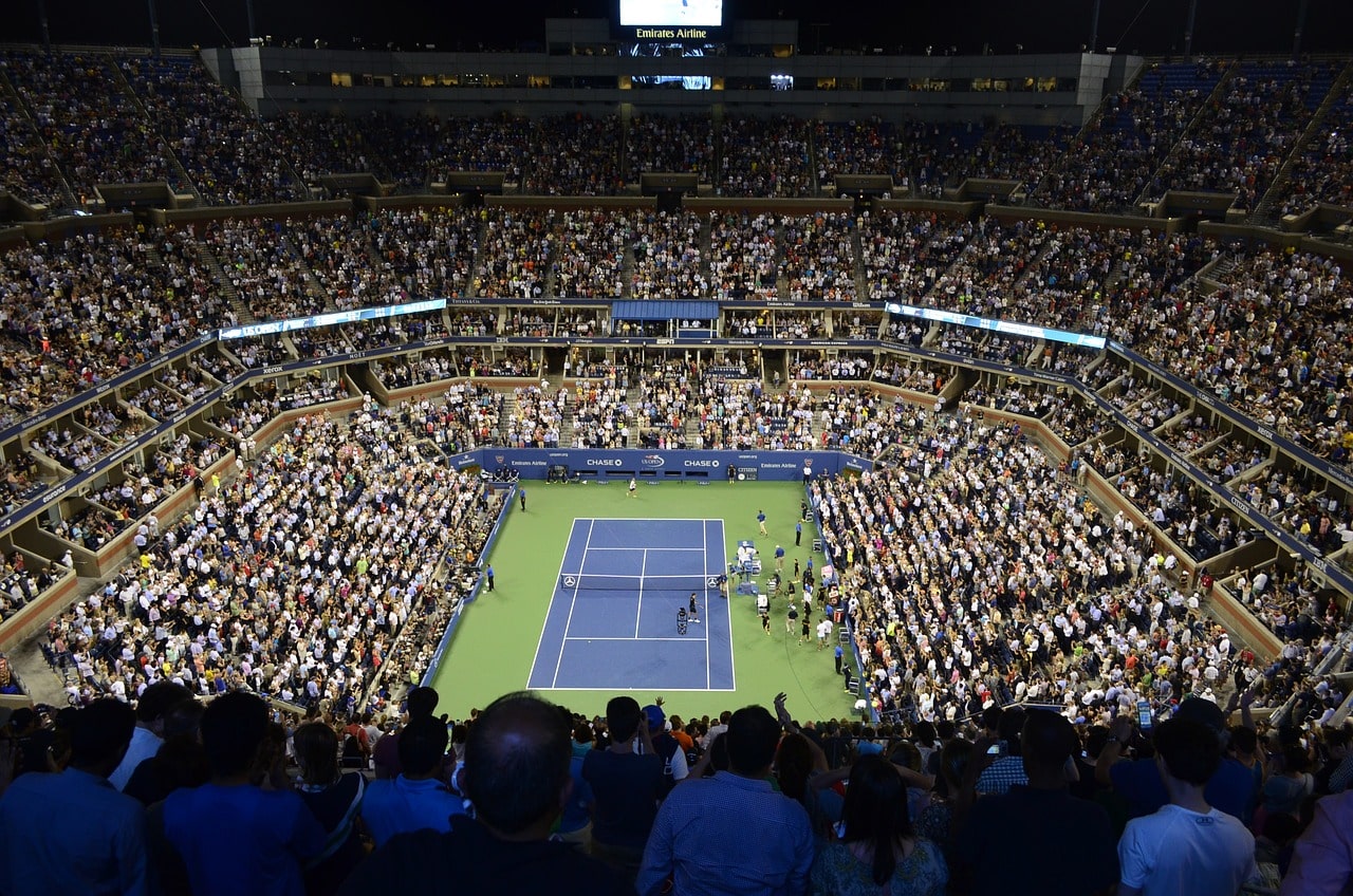 A game at the US Open in Flushing Meadows