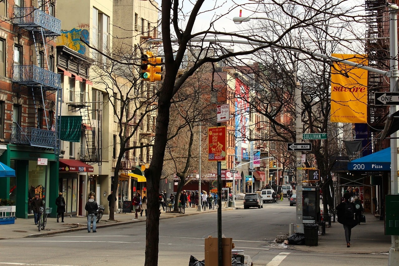 The streets of SoHo in Manhattan