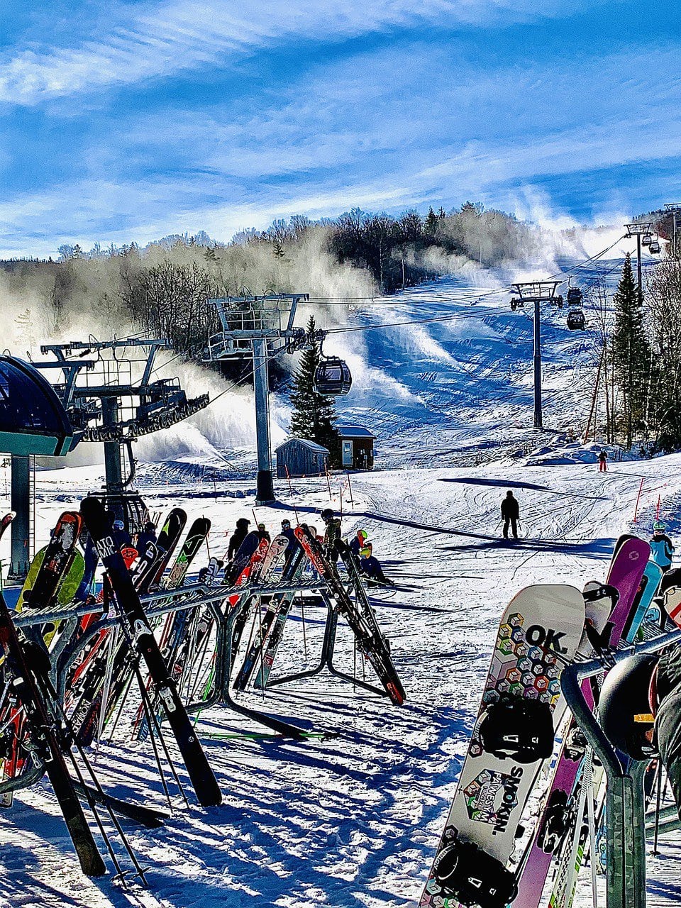 Ski lifts in Bretton Woods, New Hampshire