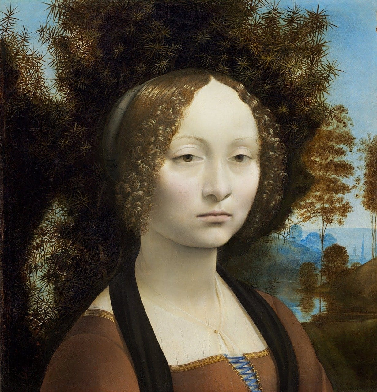 Leonardo da Vinci's exquisite Ginevra de' Benci at the National Gallery in Washington
