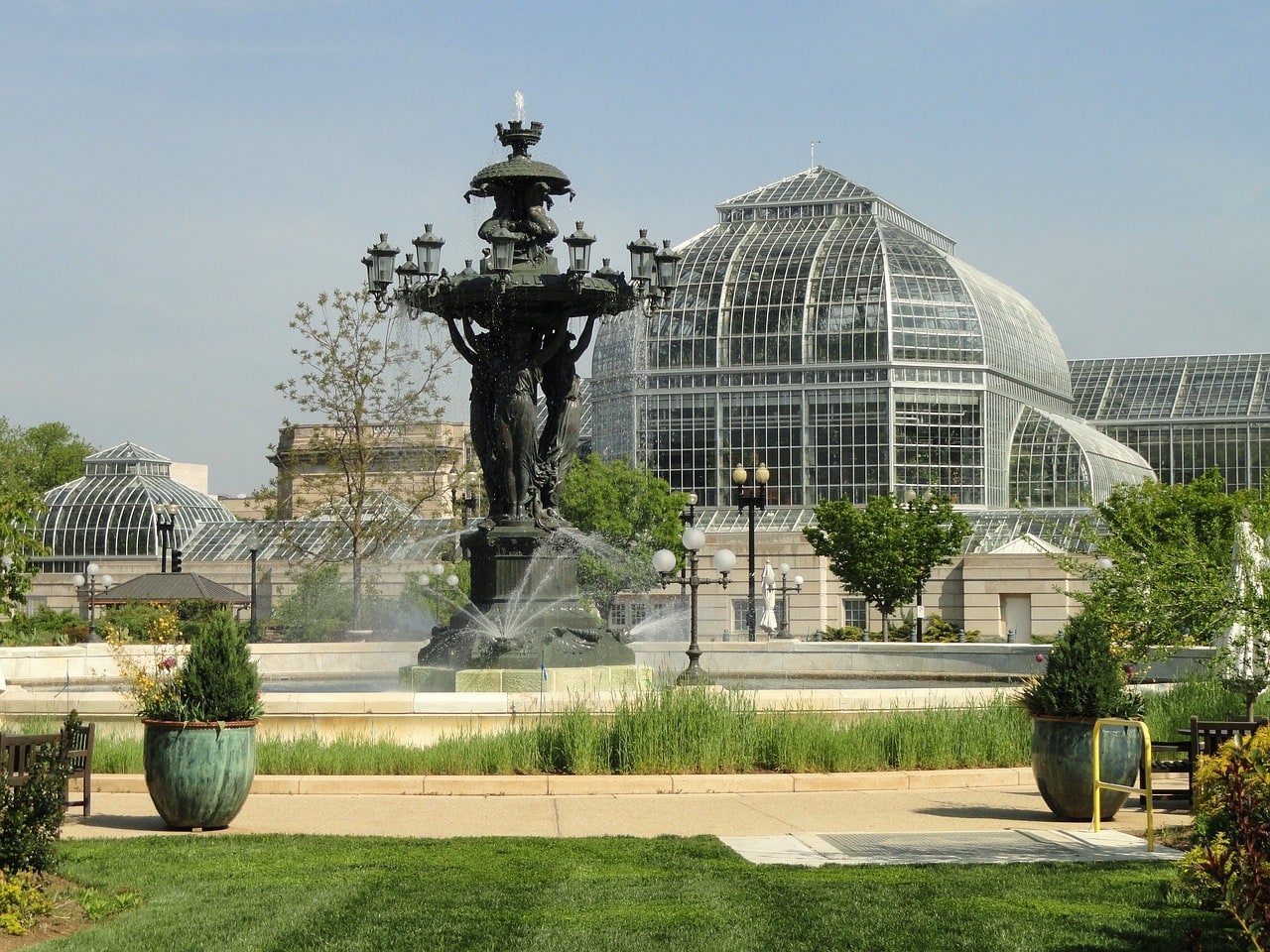 Bartholdi Fountain and the United States Botanic Garden on the National Mall in Washington, D.C.