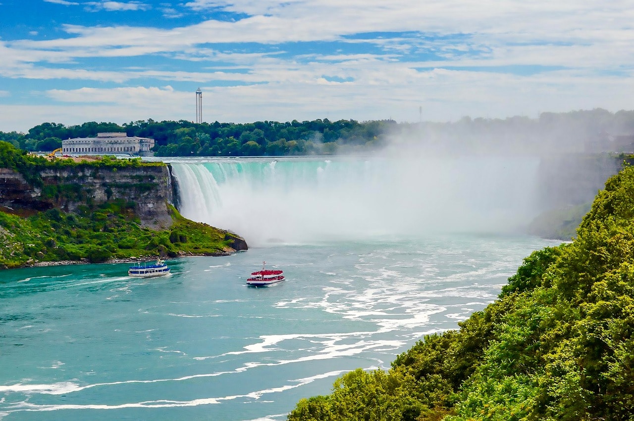 The spectacular Horseshoe Falls at Niagara Falls