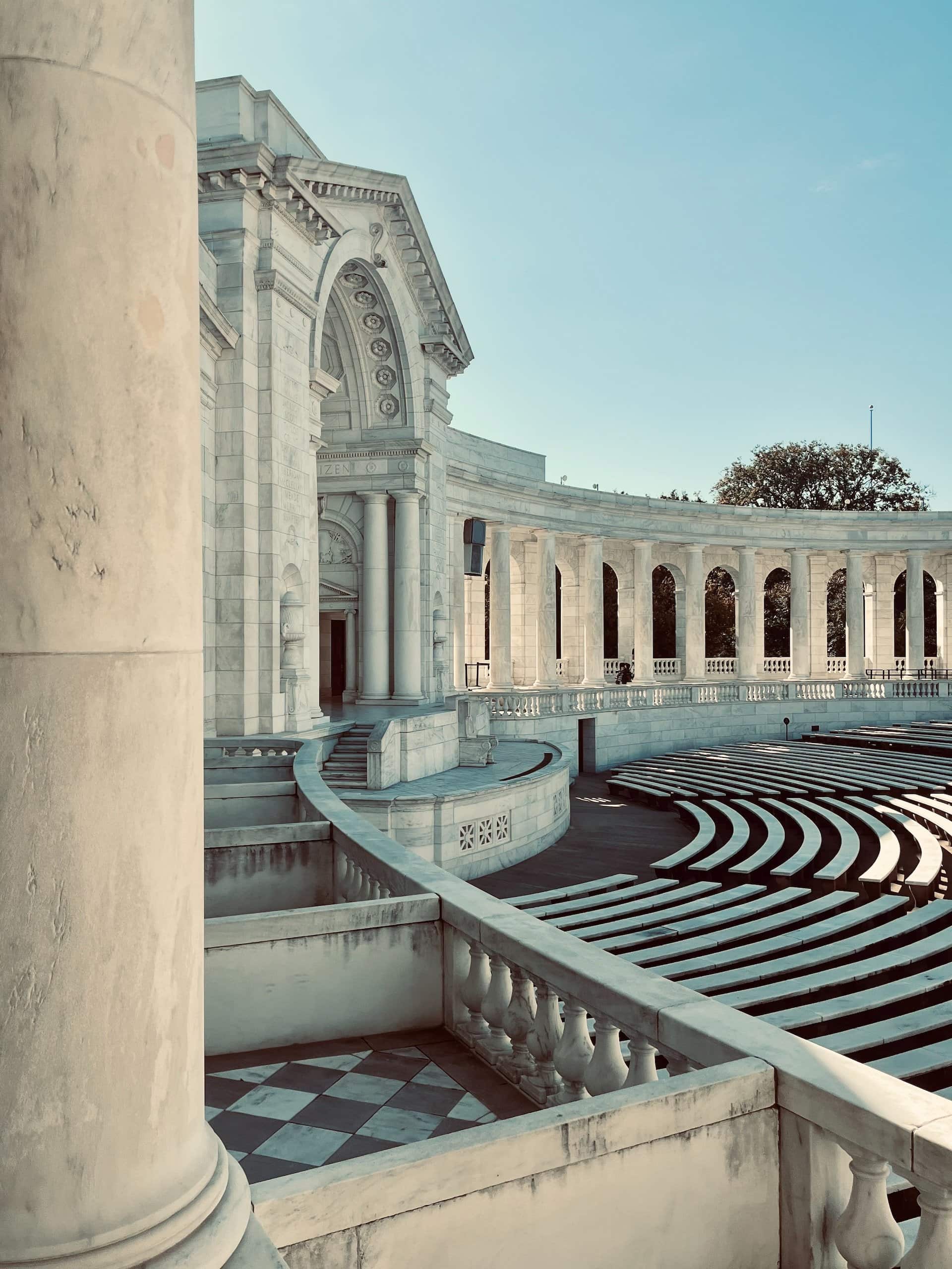 The amphitheater at Arlington Cemetery