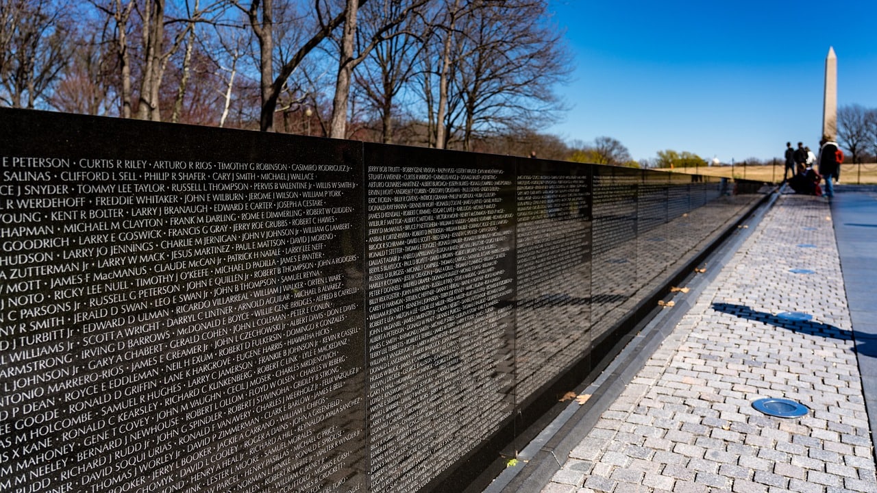 Vietnam Memorial on the Royal Mall in Washington D.C.