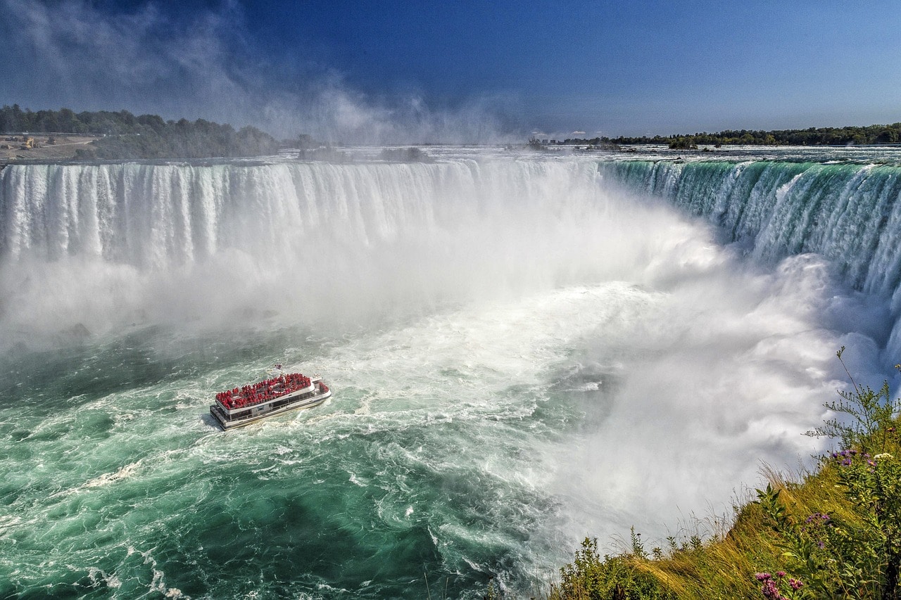 The magnificent Horseshoe Falls in Niagara Falls