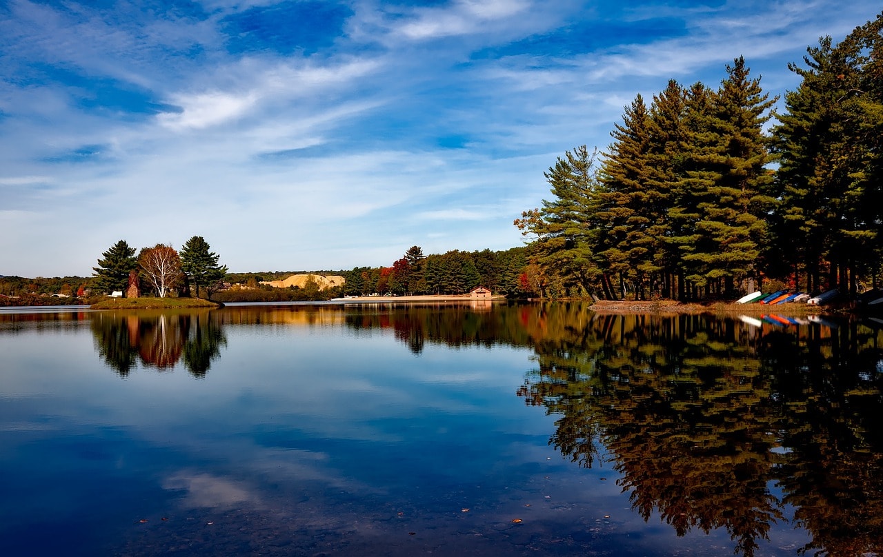 Lake Farmington in Northern Connecticut