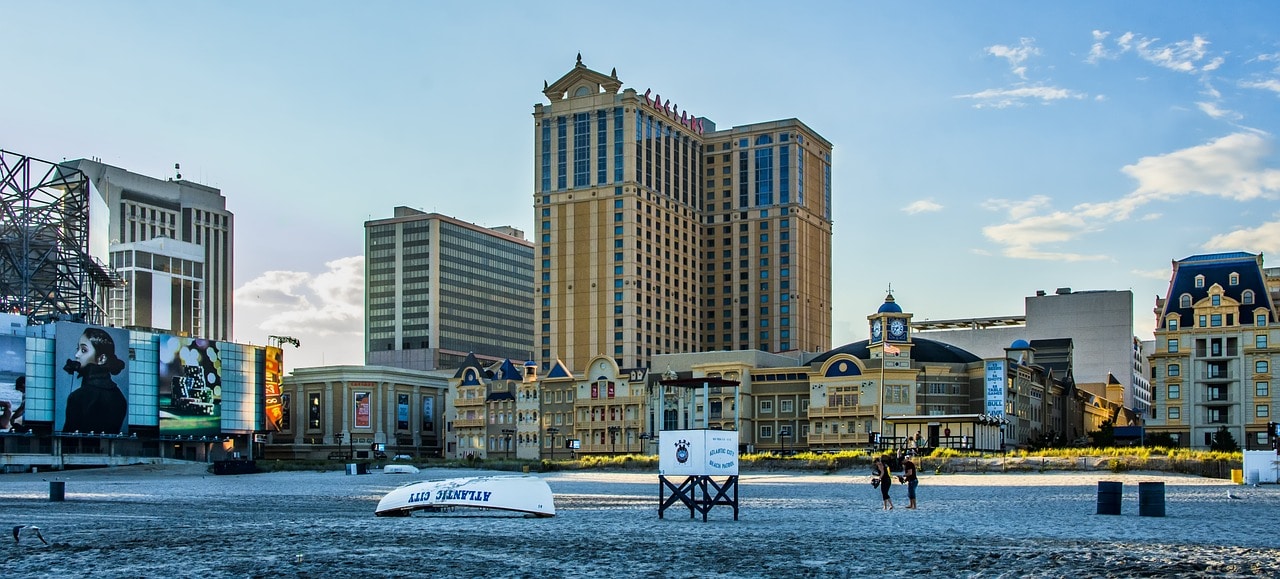 The beach of Atlantic City