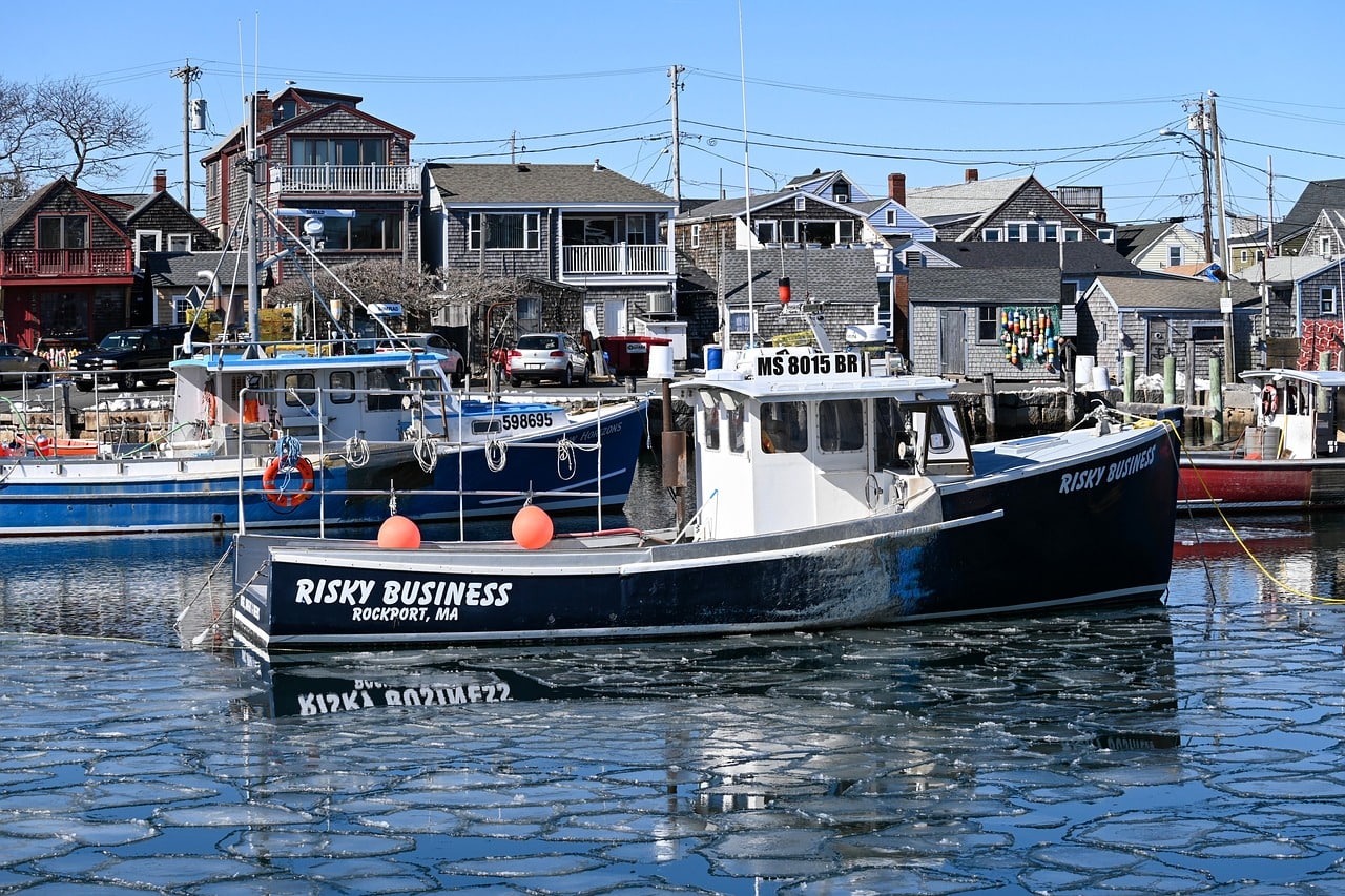 Rockland Maine Marina in Penobscot Bay