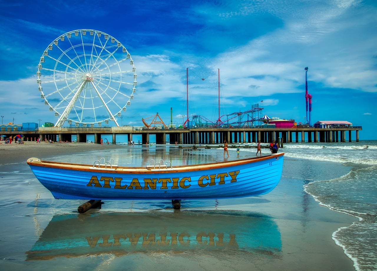 Atlantic City Beach and Steel Pier