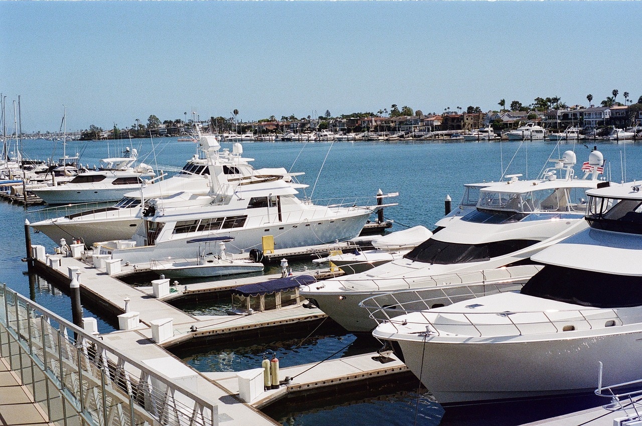 Yachts at Newport Harbor
