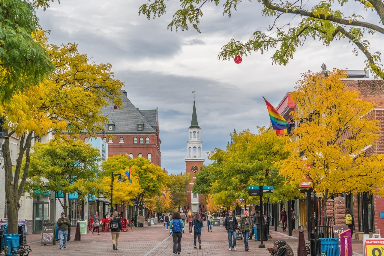 Downtown Burlington, Vermont