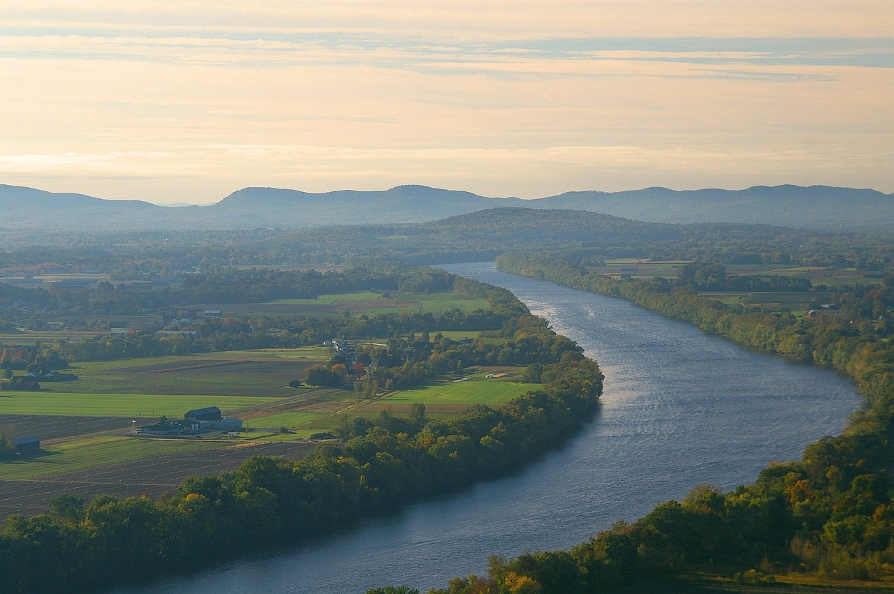 The broad Connecticut River