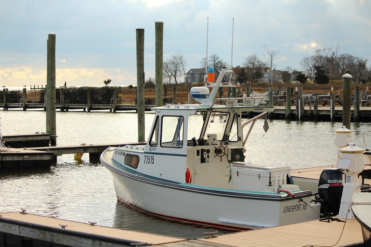 Fishing boat at Guilford Marina