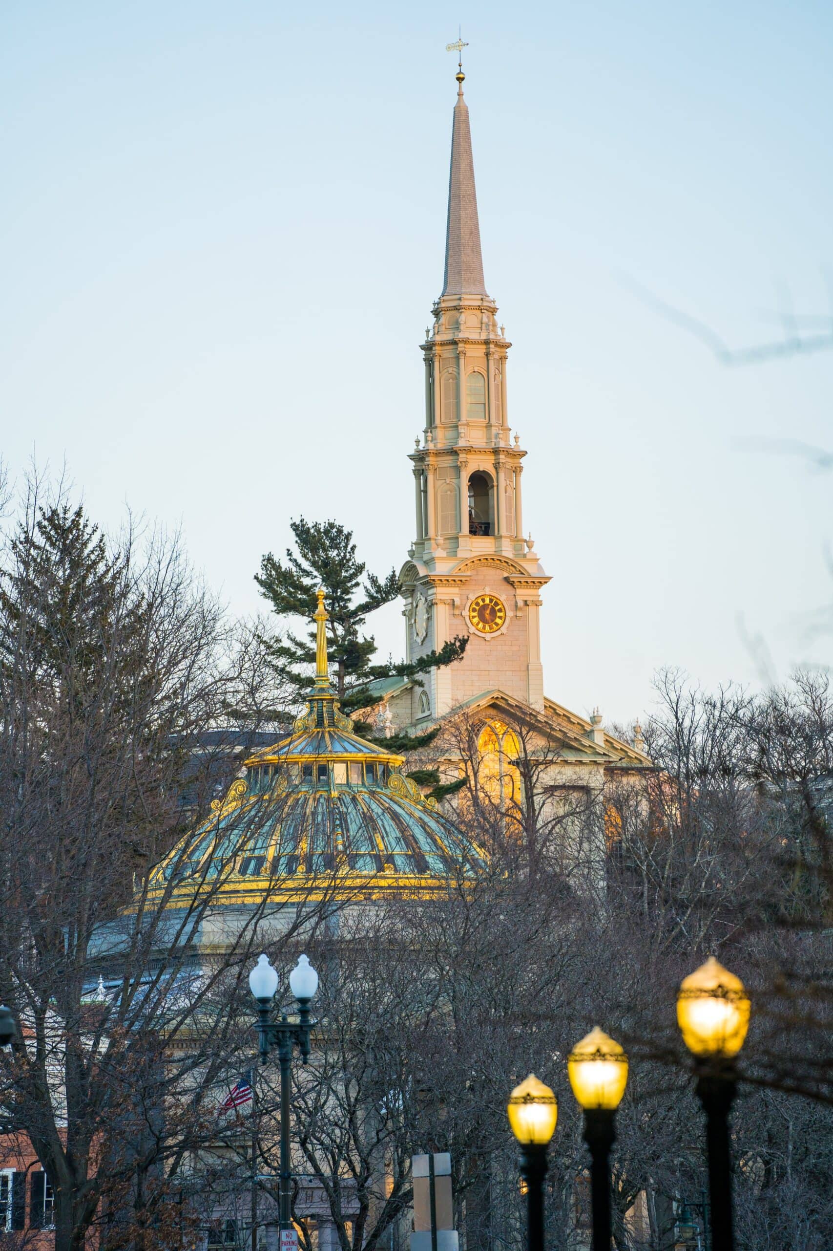 Skyline of Benefit Street - The Historic Mile of Providence