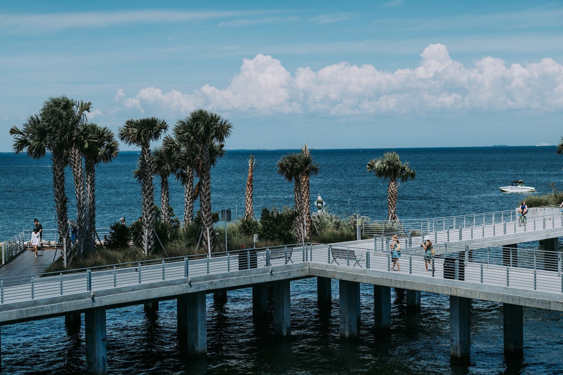 Deck on Tampa Bay in St. Petersburg, Florida