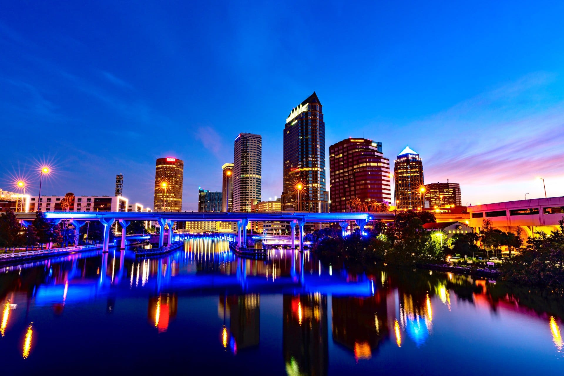 Evening in Downtown Tampa