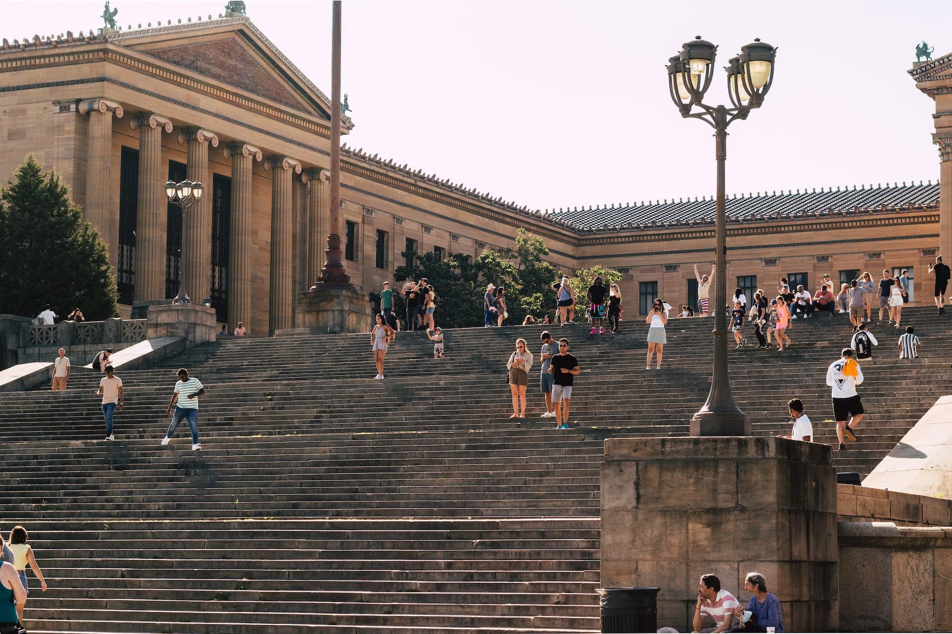 The Rocky Steps at the Philadelphia Museum of Art