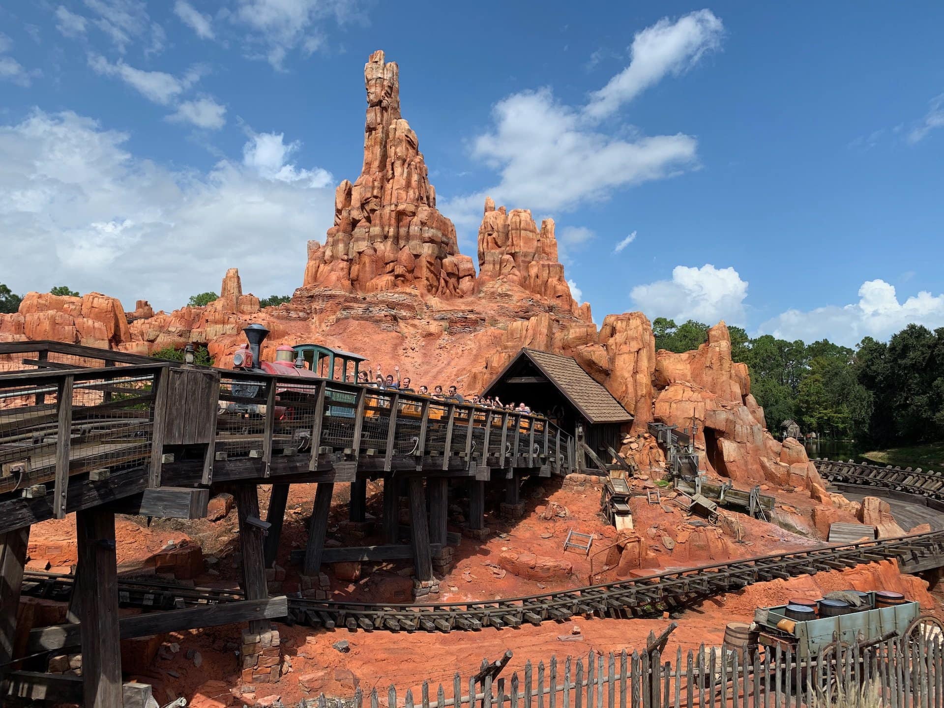 Thunder Mountain Railroad in the Magic Kingdom at Disney World