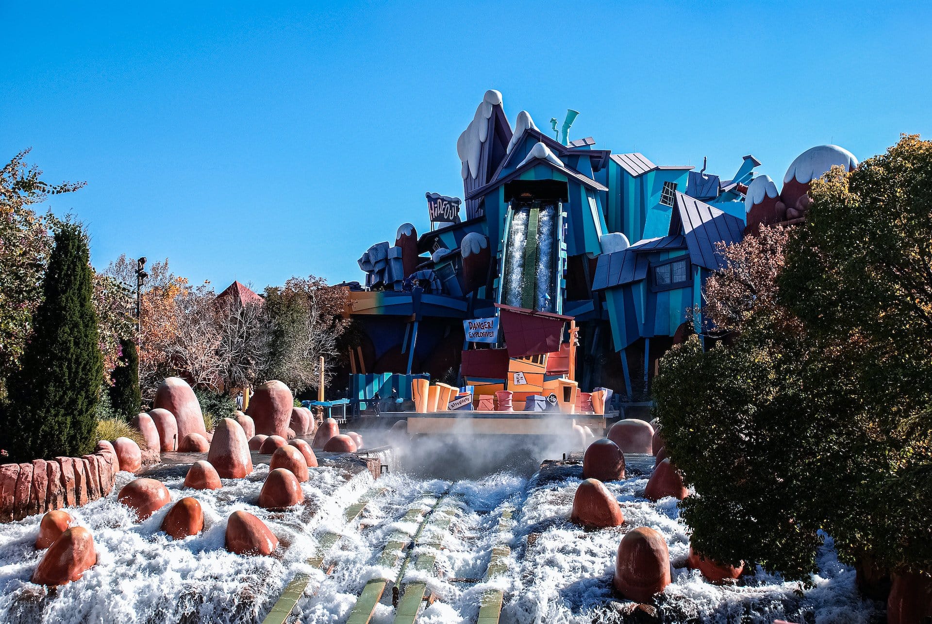 Dudley Do-Right's Ripsaw Falls at Universal's Islands of Adventure in Orlando, Florida