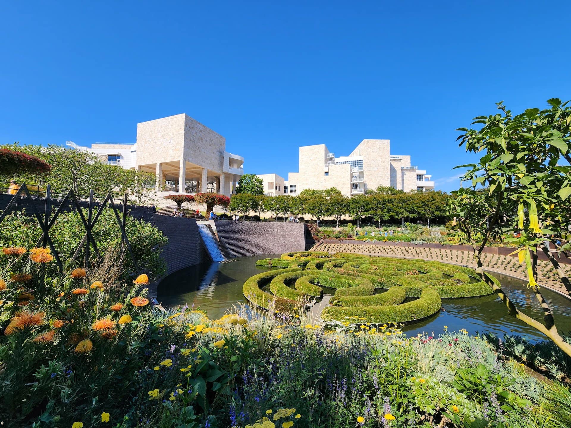 The gardens at the Getty Center in Los Angeles