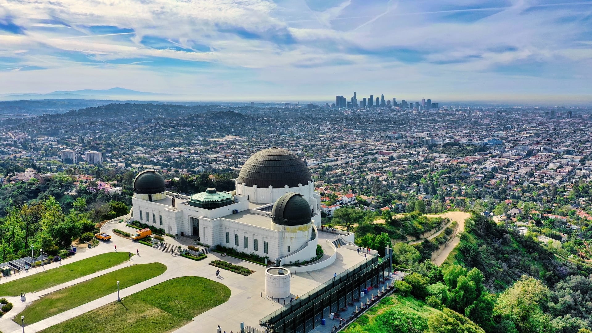 Griffith Observatory overlooking the Hollywood and Los Angeles skyline