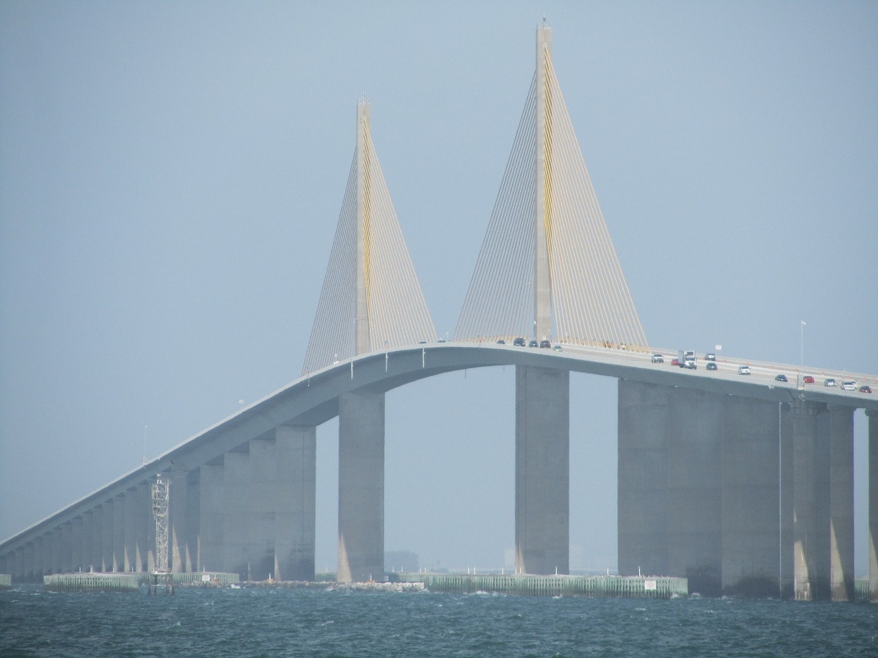 Sunshine Skyway Bridge connecting Sarasota with St. Petersburg