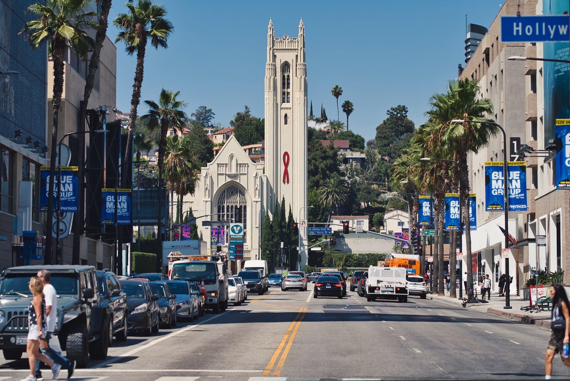Hollywood Boulevard in Los Angeles