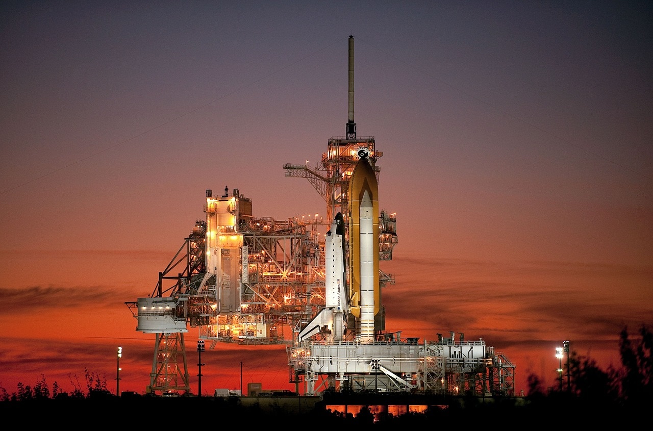 The last launch of the Atlantis shuttle at Cape Canaveral