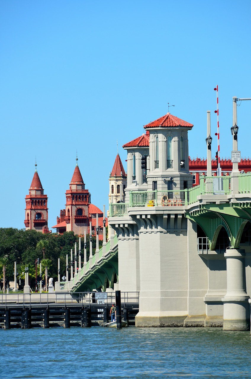 St. Augustine skyline from the Bridge of Lions